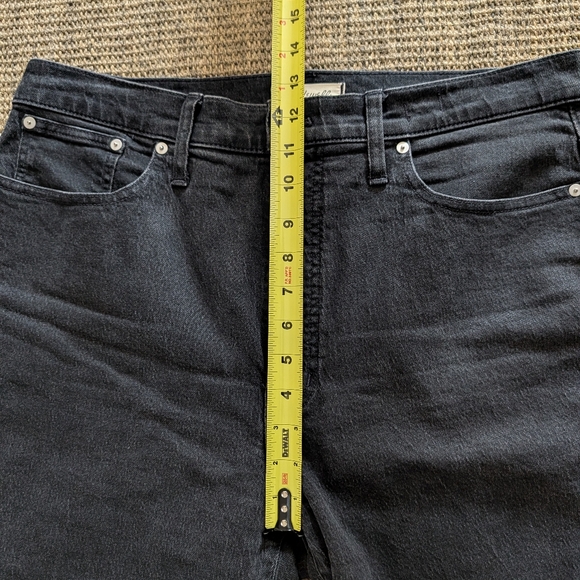 Madewell The Perfect Vintage Wide Leg Jean Women's 32 Black Jeans Denim Cotton - Picture 4 of 9